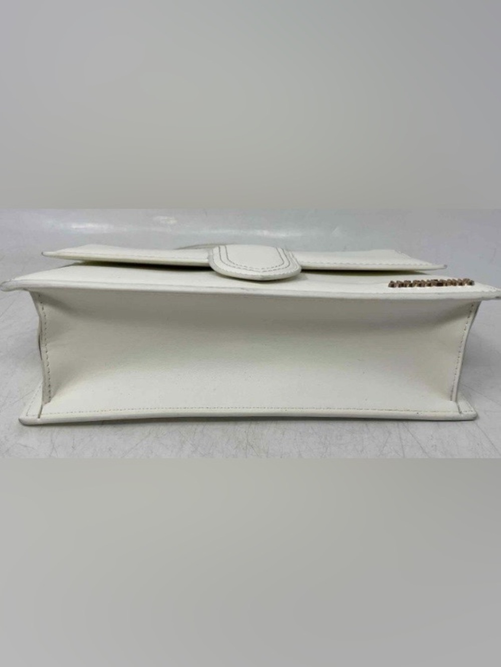Jacquemus Bambino Le Grand Large White Leather Crossbody top handle Bag - Picture 3 of 10